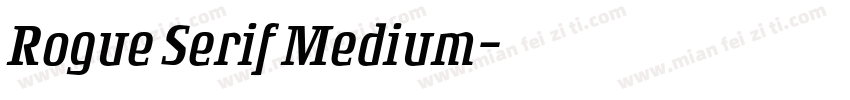 Rogue Serif Medium字体转换